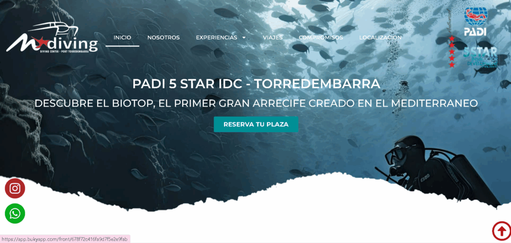 Rediseño web MrotaDiving