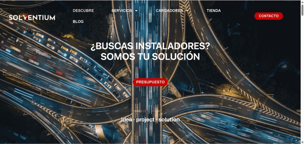 Web cargadores eléctricos | Solventium