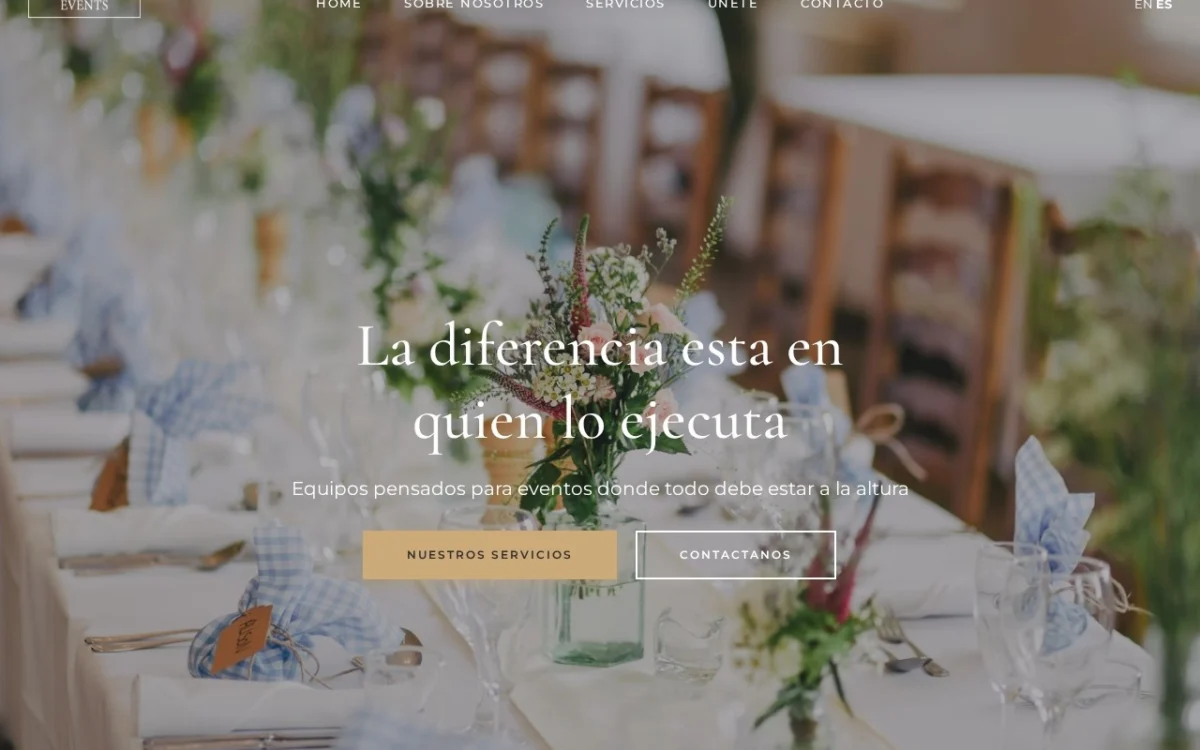 Web de Attenda Events diseñada por DGTALIT