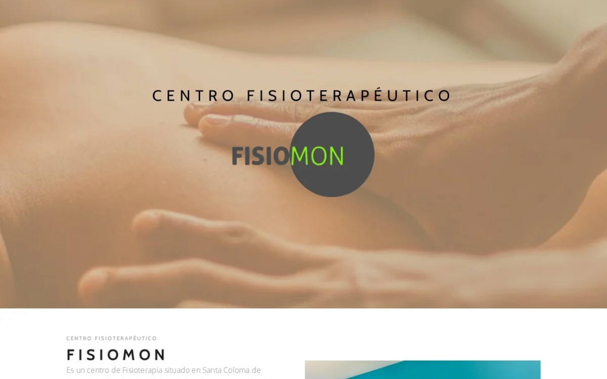 Web de Fisiomon diseñada por DGTALIT