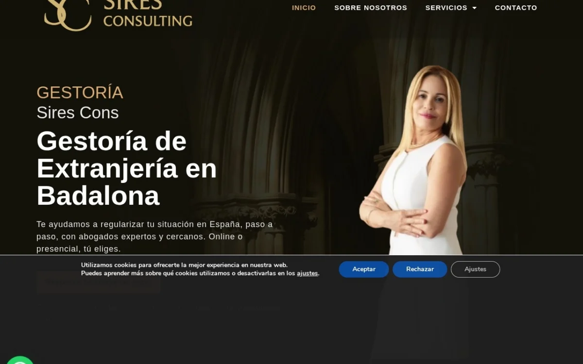 Web de Sires Consulting diseñada por DGTALIT