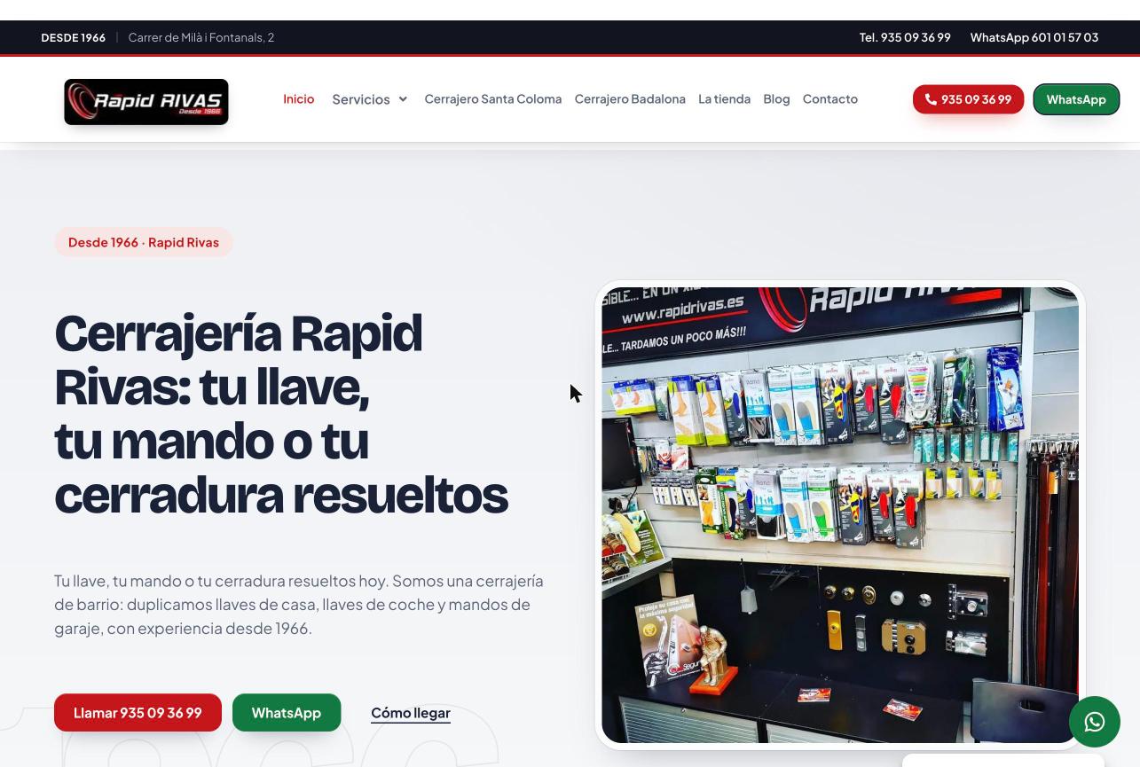 Web de Rapid Rivas diseñada por DGTALIT